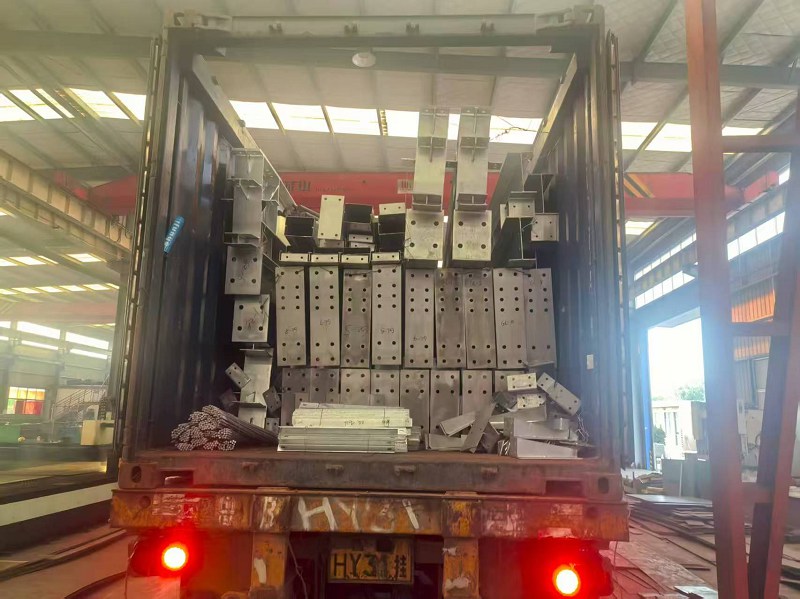 Estrutura de aço personalizada Planta galvanizada enviada para as ilhas das Malvinas