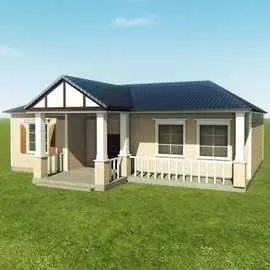 Estrutura de aço claro Casa móvel